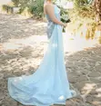 Blue Evening Dress Size 38 - 3