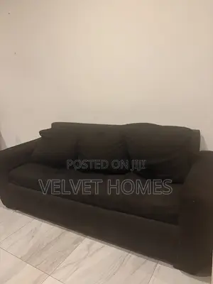 VIG Furniture 3 Seater Fabric Sofa - Black