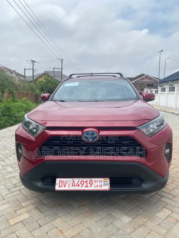 2019 Toyota RAV4 LE AWD Hybrid Red - 1