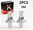 2pcs 300W H4 LED Headlight Bulbs - 1