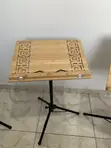 Adjustable Bamboo Music Stand with Metal Tripod Base - 2