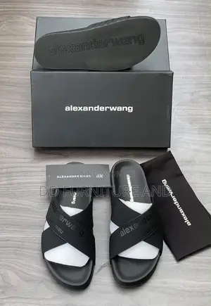 Alexander McQueen Leather Slide Sandals