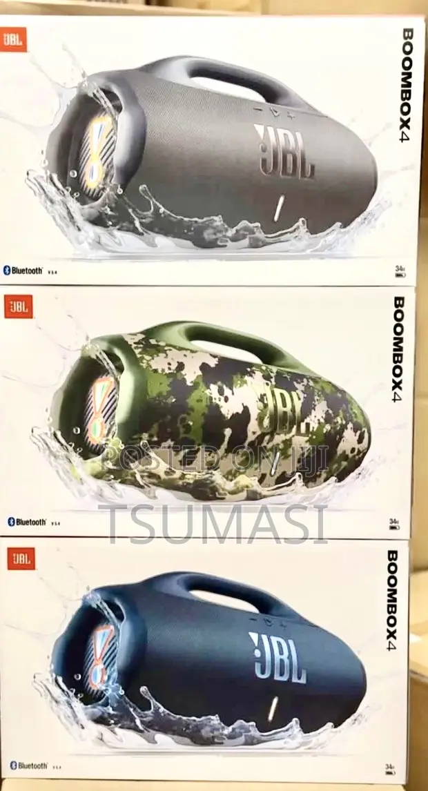 JBL Boombox 4 Portable Bluetooth Speaker - 1