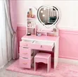 Love Shaped Vanity Dresser with Chair - 2