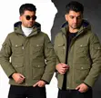 High Quality Thick Fleeced Winter Hooded Jacket - 1