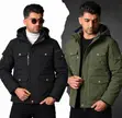 High Quality Thick Fleeced Winter Hooded Jacket - 3