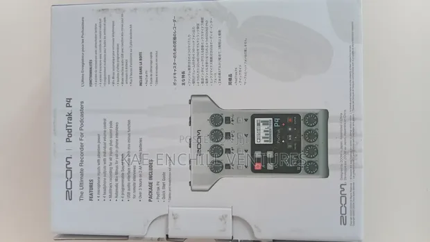 Zoom PodTrak P4 Portable Podcast Recorder - 1