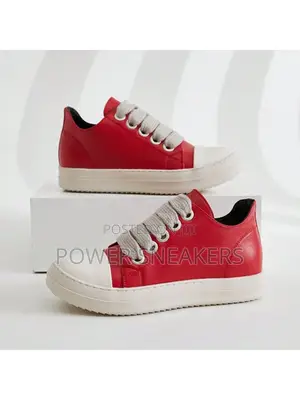 Rick Owens Low Sneakers - Red