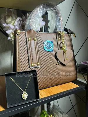 GG Embossed Structured Office Tote Bag