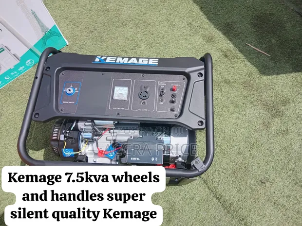 Kemage 7.5kVA Generator with Wheels & Handles - 1