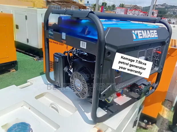 Kemage 7.5kVA Petrol Generator - 1 Year Warranty - 1