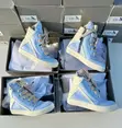 Rick Owens Baby Blue Canvas Sneakers - 2