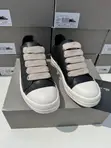 Rick Owens Baby Blue Canvas Sneakers - 3
