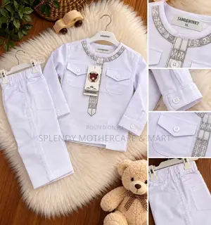 SAMI&WINKY White Traditional Boys' Two-Piece Outfit