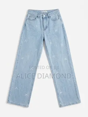 Women's Wide-Leg Jeans Trousers