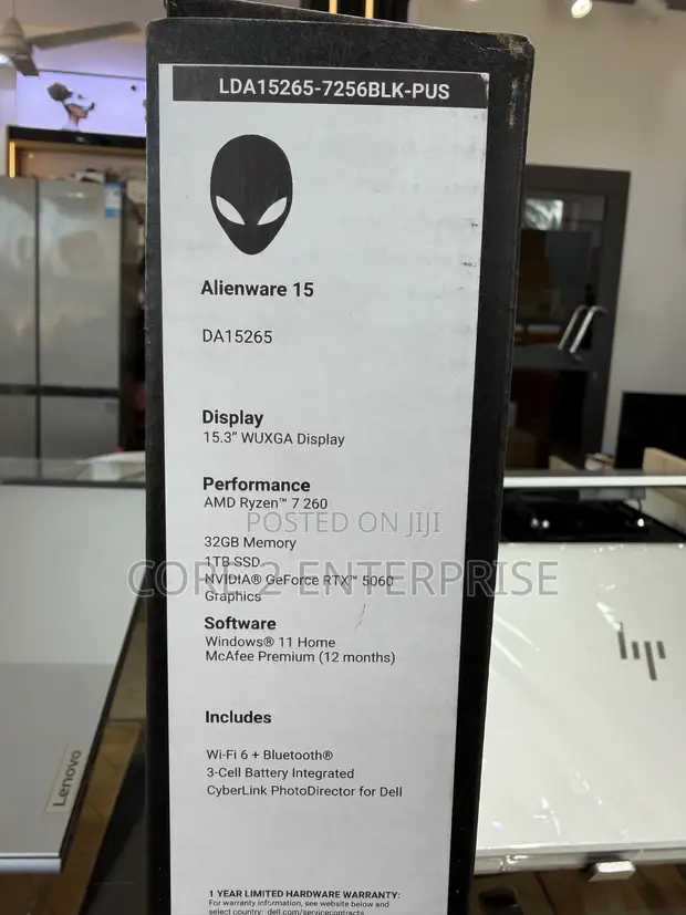 Alienware 15 Gaming Laptop - Ryzen 7, 32GB RAM, 1TB SSD - 1