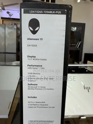 Alienware 15 Gaming Laptop - Ryzen 7, 32GB RAM, 1TB SSD