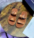 Clarks Two-Strap Flat Slide Sandals - 5
