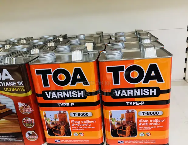 TOA Wood Varnish, 5L (Gloss) - 1