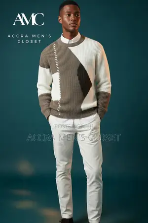 Men's Knitted Sweater Tops - Accra Mens