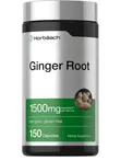 Horbaach Ginger Root Supplements, 1500mg, 150 Capsules - 1