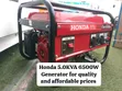 Honda 6500W Generator - 5.0kva - 1