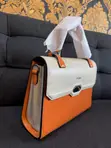 Pedro Women's Handbag - Orange, Large, Classic Style - 2