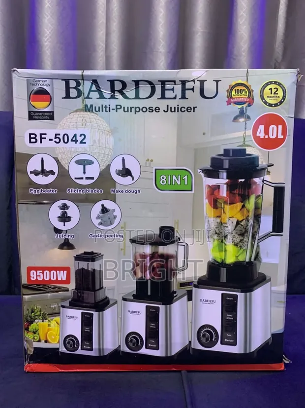 BARDEFU 8-in-1 Blender & Juicer (4L) - 1