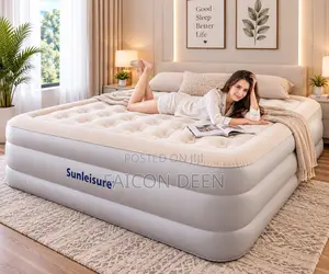 Royal Comfort Automatic Double Air Bed with Inbuilt Pump