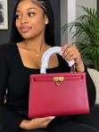 Ladies Handbag - Wine Colour - 1