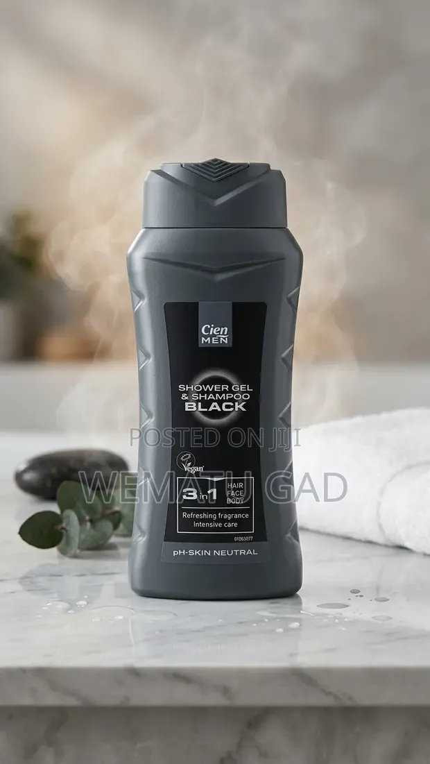 Cien Men Shower Gel & Shampoo (Black) - 400ml - 1