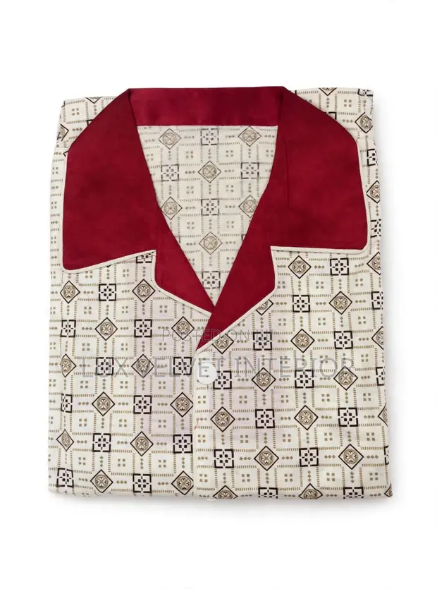 Quality Cotton Pyjamas - 2 Piece Set - Red & Grey - 1