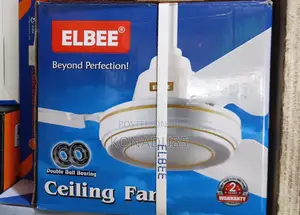 Elbee Long Blade Ceiling Fan - White