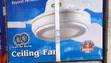 Elbee Long Blade Ceiling Fan - White - 2