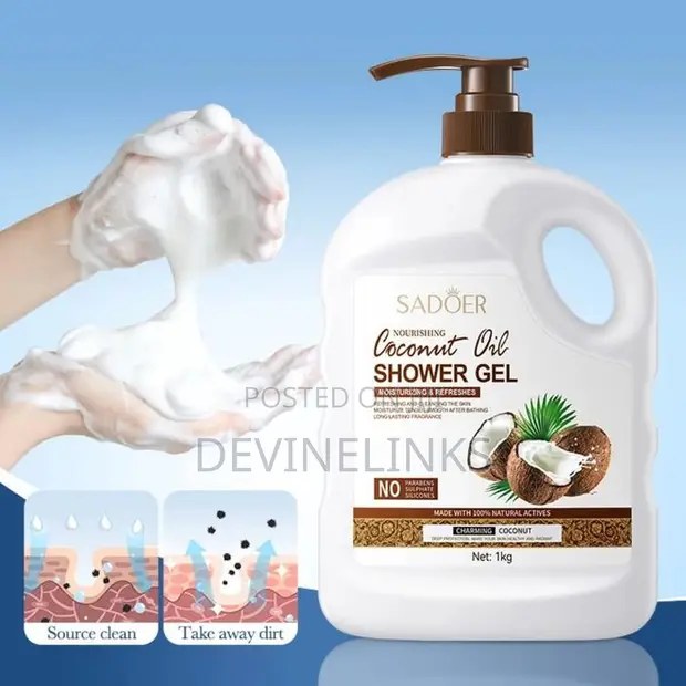 SADOER Coconut Oil Shower Gel - 1kg - 1