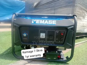 Kemage 7.5KVA Generator - 1 Year Warranty