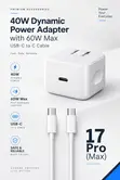 40W Dynamic Power Adapter with 60W USB-C to C Cable - 3