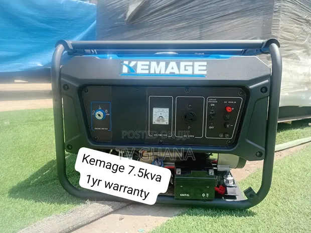 Kemage 7.5KVA Generator - 100% Copper Engine - 1