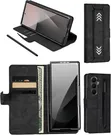 Samsung Galaxy Z Fold 6 Leather Case with Screen Protector - 1