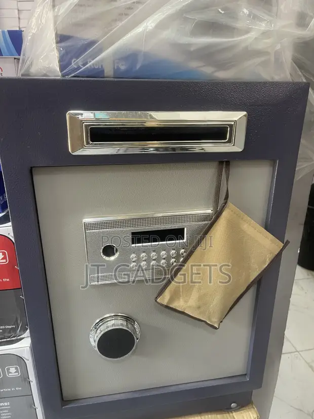 Heavy-Duty Drop-Slot Deposit Safe with Fingerprint/Keypad Lock - 1