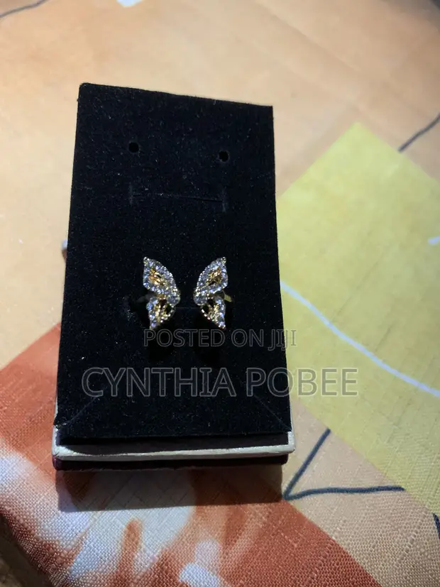 Gold Plated Butterfly Promise Ring - 1