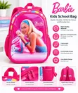 Stylish Kids School Backpack - Barbie Hot Pink - 1