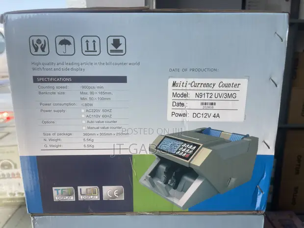 Bill Counter & Fake Note Detector (N91T2 UV/3MG) - 1