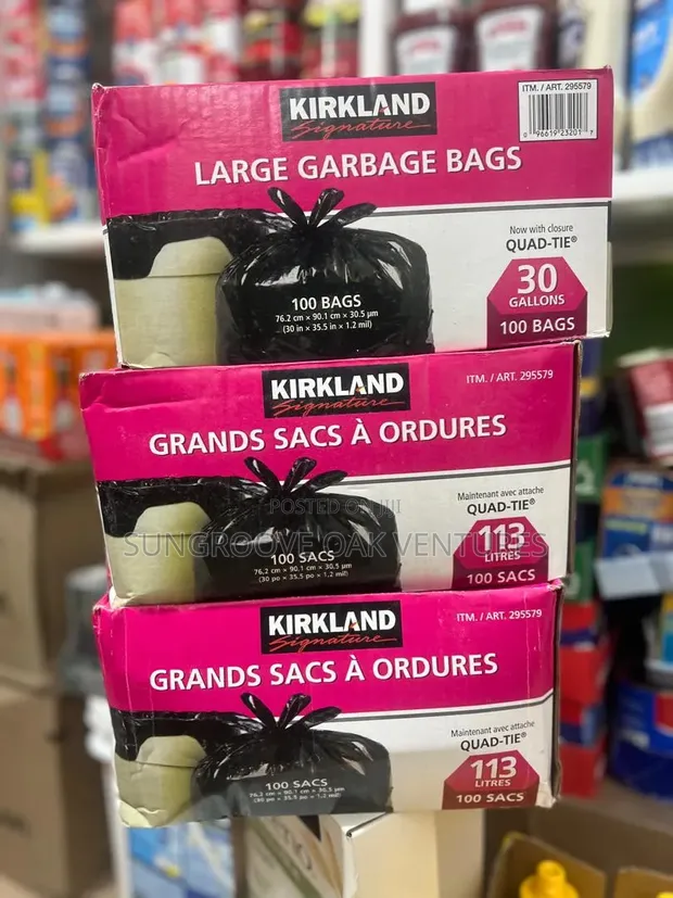 Kirkland Signature Heavy Duty Trash Bags - 1