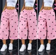 Pink Star Baggy Jorts - Wide Leg Palazzo Pants - 2