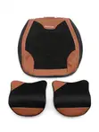 O.S.P.G.N Premium Leather Seat Covers - Brown & Black - 1