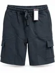 Men's Cotton Shorts with Drawstring - 4