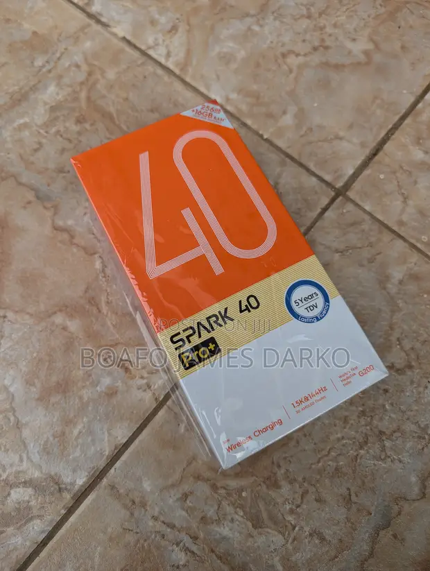 New Tecno Spark 40 Pro+ 256GB Black - 1