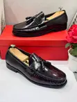 Salvatore Ferragamo Men's Tassel Loafers - Burgundy/Coffee-Black - 3