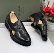 Berluti Men's Black Leather Slip-on Cross-Strap Sandals - 3